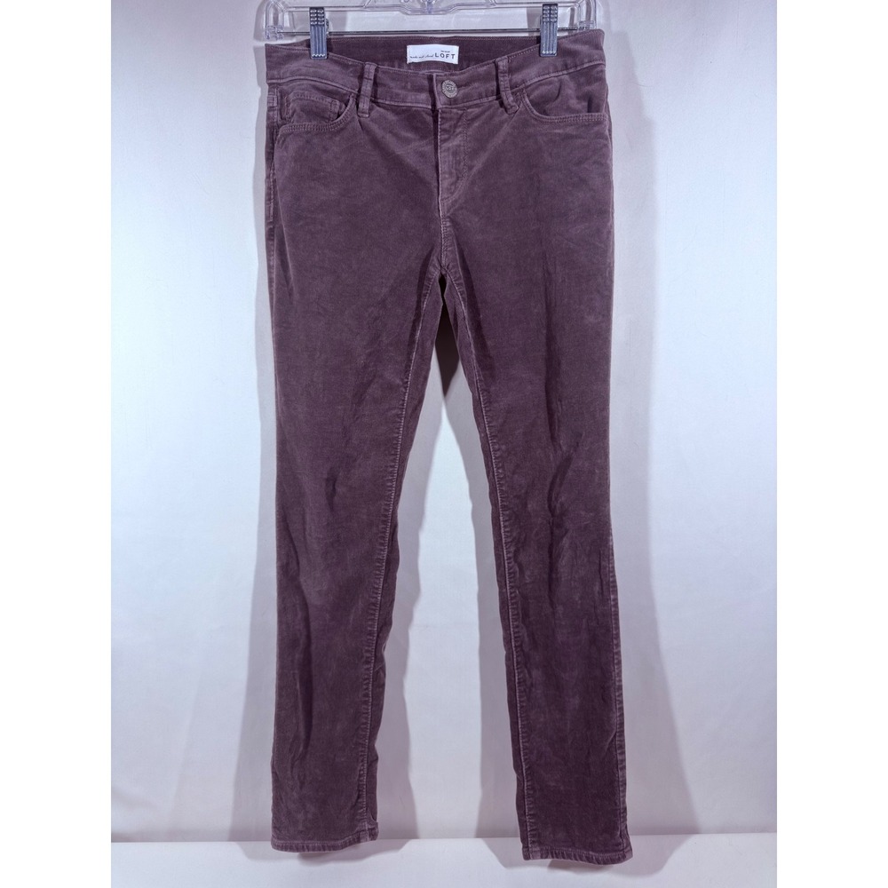 LOFT | Smoky Mauve Gray Corduroy Modern Skinny Pants Size 27 / 4